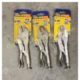 (3) Pairs of Vise Grips - New
