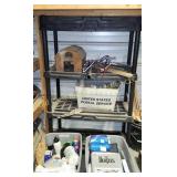 Plastic Shelving & Contents