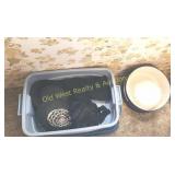 Tub of Hats & Hat Box (B)