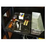 Tray of Utensils & Pan (P)