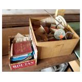 Minnow Bucket & Boxes of Fishing Items (G)