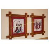 (2) Santa Wall Hangings (B)