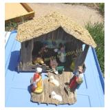 Vintage Nativity & Tub of Christmas (G)