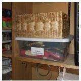 Basket & Tub of Sewing Items (BS)