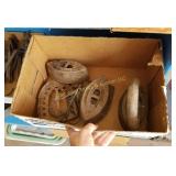 Box of Antique Irons (M)