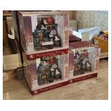 (3) Christmas Village Pieces (B)