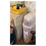 Wrapping Paper Holder & Tub of Ribbon (B)
