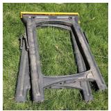 (2) Plastic Sawhorses (O)