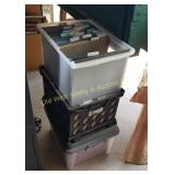 Tubs & Crate of File Folders (G)