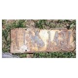 1954 Wyoming License Plate (G)