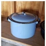 Blue Enamel Pot (G)