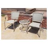 (2) Patio Chairs & Table (G)