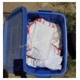 (2) Tubs of Linens (G)