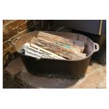 Cast Iron Pot & Firewood (BS)