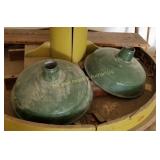 (2) Vintage Outdoor Lamp Shades (M)