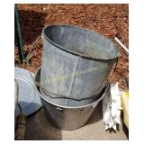(2) Metal Buckets (G)