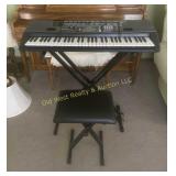 Casio Electric Keyboard & Stool