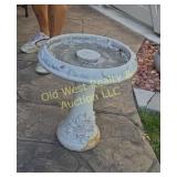 Cement Bird Bath