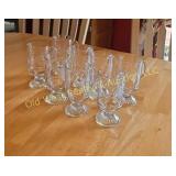 (8) Etched Glass Mugs