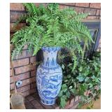 Artificial Plant & Large Vase
