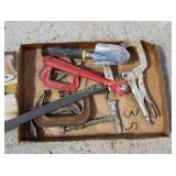 Box of C-Clamps & Misc (#35)