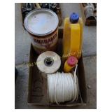 Box of Rope, Water Putty & Misc. (#152)