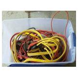 Tub of Jumper Cables