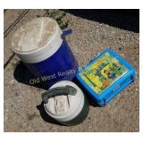 Water Jugs & Lunchbox