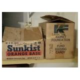 Boxes of Lincoln Logs