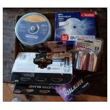 Box of Batteries & CD