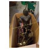 Box of Miscellaneous - Tin Knight, Etc