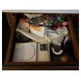 Drawer of Linens & Electric Scale