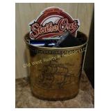 Metal Trash Can & Miscellaneous