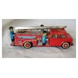 Antique Tin Fire Truck - Ladder is Loose