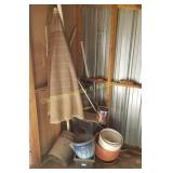 Patio Umbrella, Flowerpots & Miscellaneous