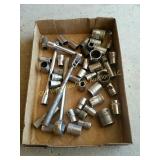 Box of Sockets & Socket Wrench