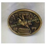 1977 Hesston NFR Belt Buckle