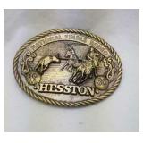 1980 Hesston NFR Belt Buckle