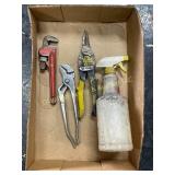 Pipe Wrench, Pliers & Tin Snips