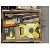 Snap On Pry Bar, Tape Measure, Rigid Strap Wrench