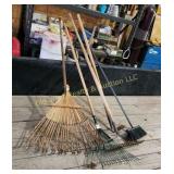 Rakes, Hoe & Broom