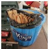 Tub of Wood Stakes