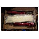 Box of Cable Ties & Flashlights