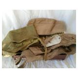 Leather leggings,  hat, Shaving mirror