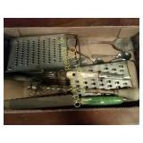 Box of Old Kitchen Utensils