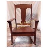 Antique Oak Rocking Chair