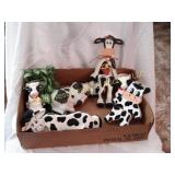 (2) Boxes of Cow Items