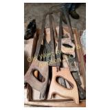 Box of Saws & Knives