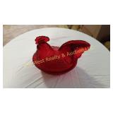 Chicken on Nest & Glassware