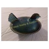 Carnival Glass Chicken On Nest